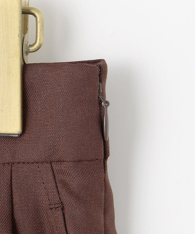 ANY SIS L 【接触冷感・UVカット・速乾】スムージーポリエステルタックフレア パンツ 【WEB限定】ブラウン