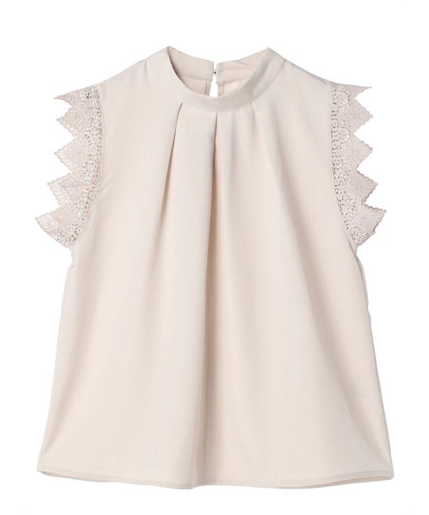 Green Parks ・ＥＬＥＮＣＡＲＥ　ＤＵＥ　リネンライクレースブラウス Ivory