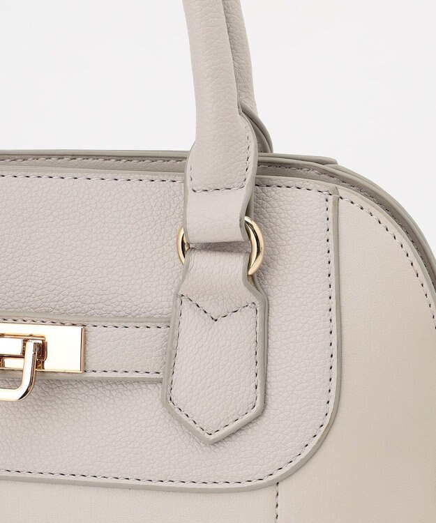 ANY 【2WAY】ラインベルトハンドバッグ ライトグレー