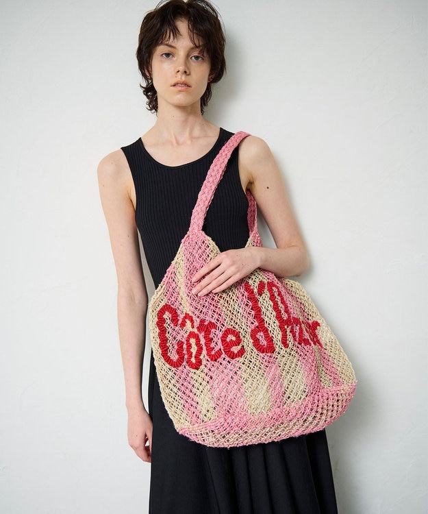 GRACE CONTINENTAL the Jacksons ジュートバッグL ピンク