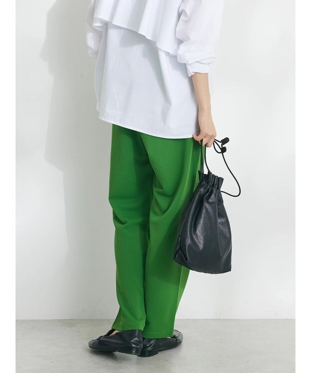 CRAFT STANDARD BOUTIQUE ストレッチカラーイージーパンツ Green
