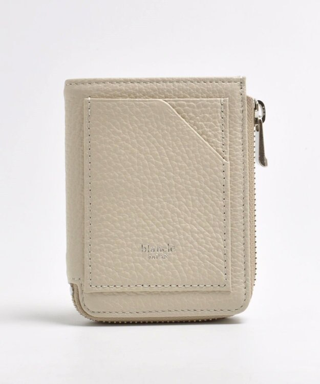 blancle シュリンクレザー Jジップウォレット ライトベージュ