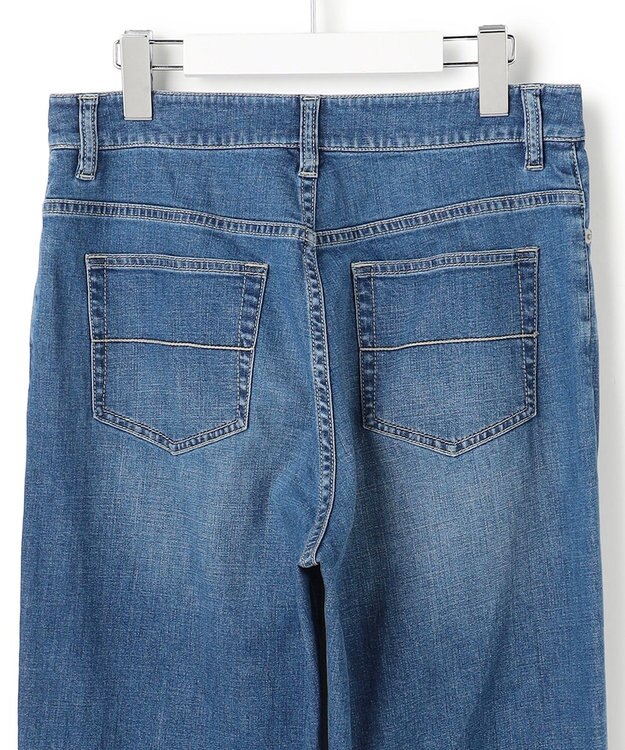 ICB 【先行予約】 ライトストレッチデニム ストレートパンツ ブルーデニム