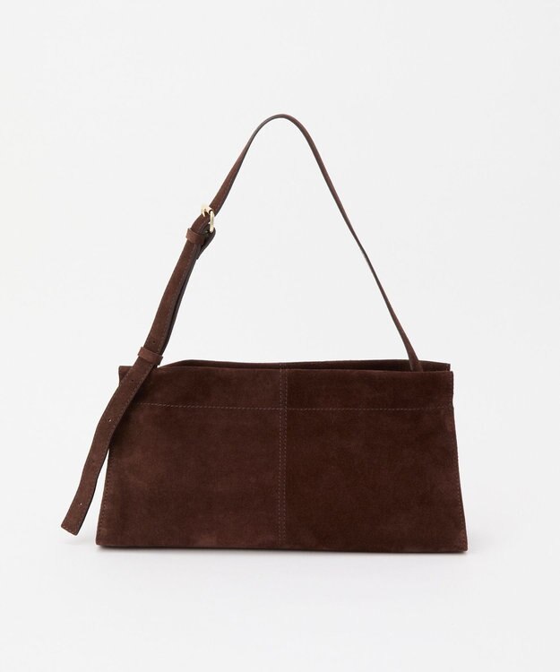 russet 【2025AW新作】スエード横長ショルダーバッグ(CE-1578) D.Brown