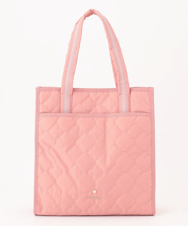 TOCCA 【A４サイズ・撥水】CHECKER CLOVER QUILT TOTE トートバッグ ピンク系