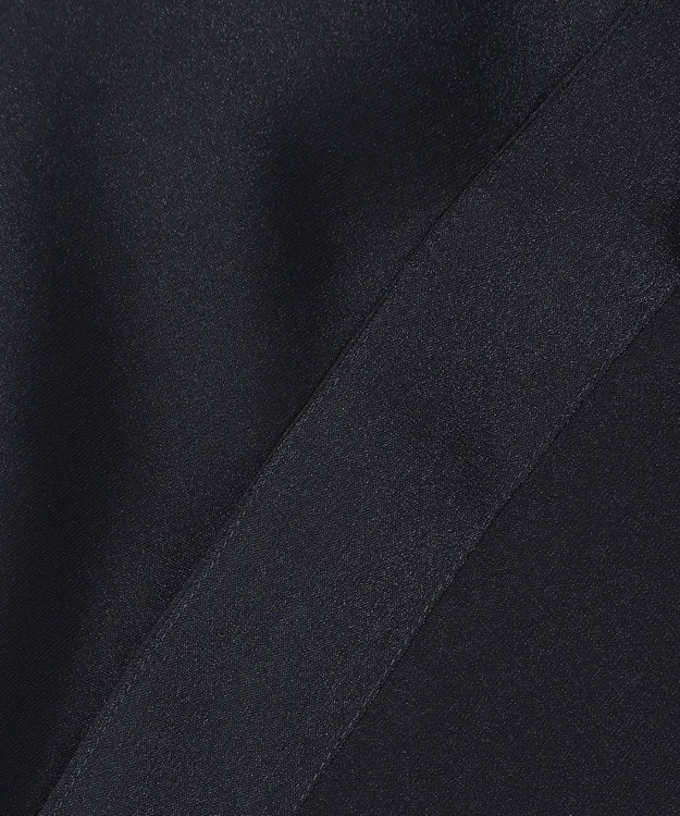 組曲 L 【WEB限定】シャイニーオーガンボウタイ付き ブラウス ネイビー系