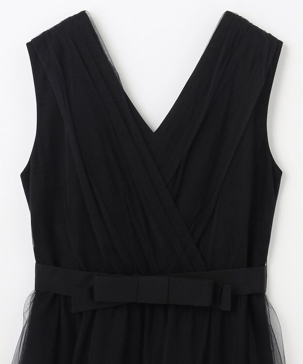 GRACE CONTINENTAL チュールドレープドレス ブラック