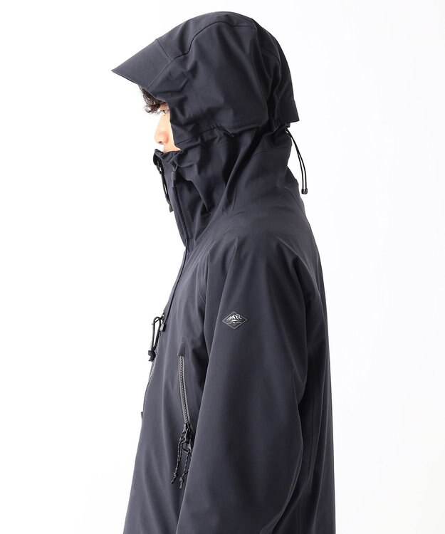 JOSEPH ABBOUD MOUNTAIN 【ストレッチ/撥水/防水素材/イタリア素材/ライナードッキング対応】マウンテンシェル パーカー ネイビー系