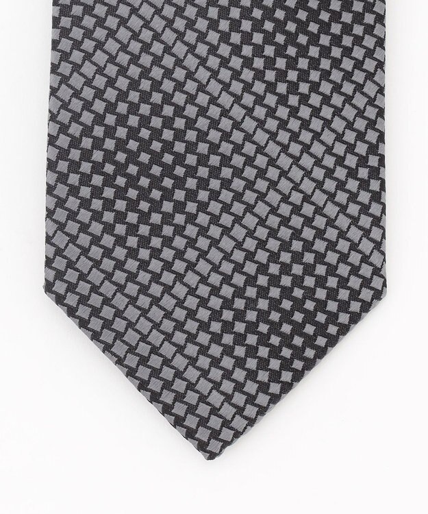 JOSEPH HOMME 【日本製】グラデーションハウンドトゥース 　ネクタイ ライトグレー系7