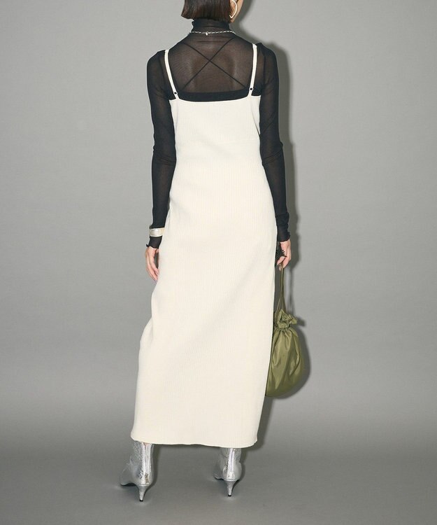 Green Parks レース編み風ビスチェキャミワンピース Off White