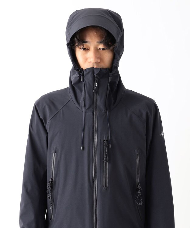 JOSEPH ABBOUD MOUNTAIN 【ストレッチ/撥水/防水素材/イタリア素材/ライナードッキング対応】マウンテンシェル パーカー ネイビー系