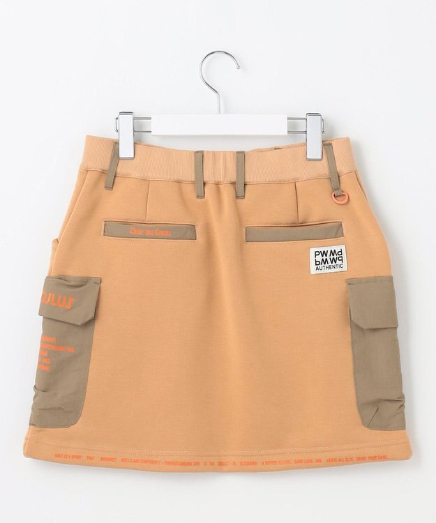 PW CIRCULUS 【WOMEN】裏毛カーゴスカート ベージュ系