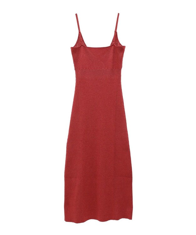 Green Parks レース編み風ビスチェキャミワンピース Red