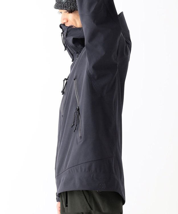 JOSEPH ABBOUD MOUNTAIN 【ストレッチ/撥水/防水素材/イタリア素材/ライナードッキング対応】マウンテンシェル パーカー ネイビー系