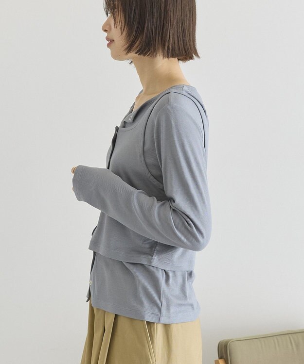 AMERICAN HOLIC 【2点セット】カーディガン+タンクトップ Gray