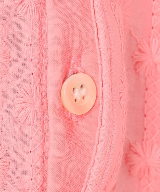 組曲 エンブロイダリーレース ブラウス ピンク系