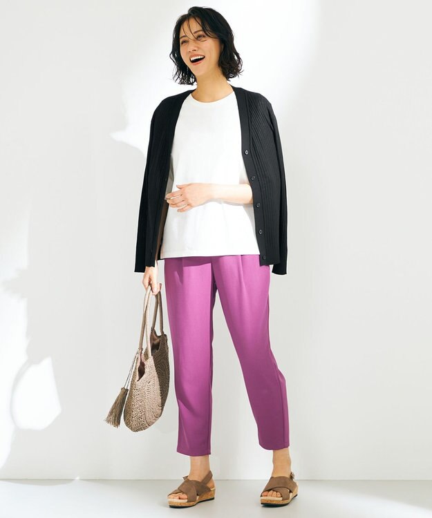 ANY 【UVケア】ミドルレングス カーディガン ブラック