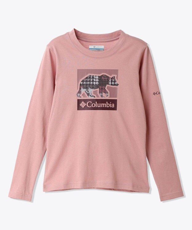 Columbia Columbia/ 【KIDS】ヘーゼルデルヒルロングスリーブグラフィックTシャツ /コロンビア Eraser Pink、 Barely Printed