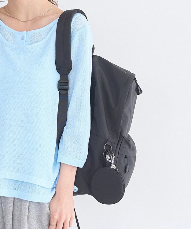 earth music&ecology ぷくぷくチャーム付リュック Black