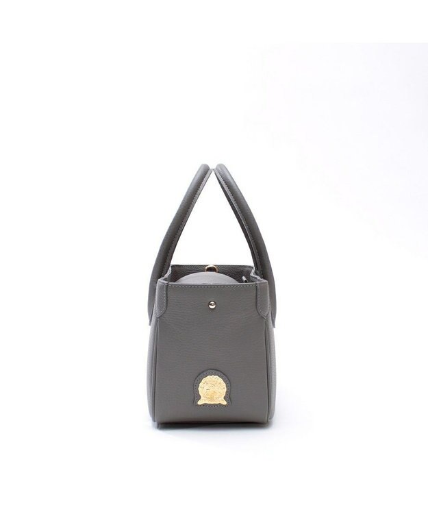 A.D.M.J. 【牛革】ミニトートバッグ　（Dカン付き） オイスターグレー