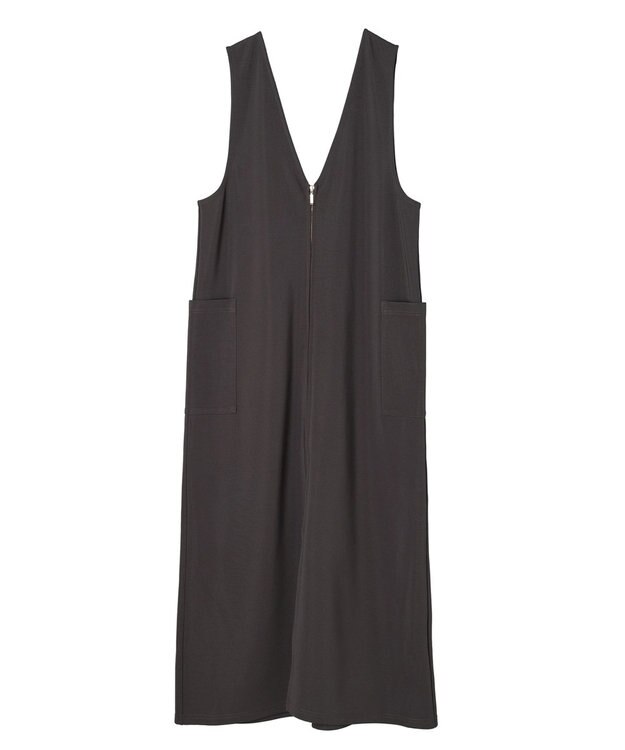 Green Parks ・ＥＬＥＮＣＡＲＥ　ＤＵＥ　２ｗａｙＶネックジャンスカ Charcoal Gray