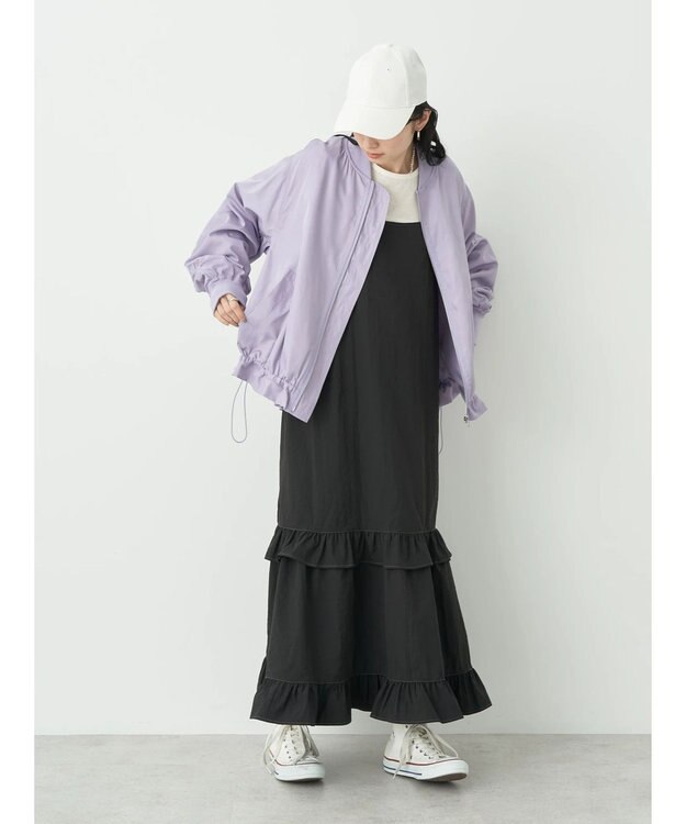 earth music&ecology シャーリングＭＡー１ Lavender