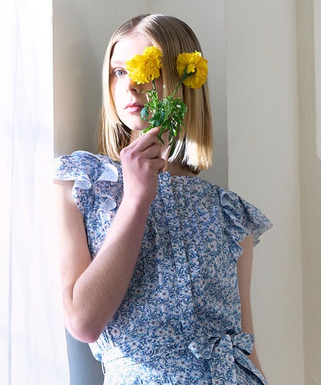 TOCCA 【LIBERTY社オリジナル素材】【洗える！】FLORAL STORY ブラウス ブルー系5