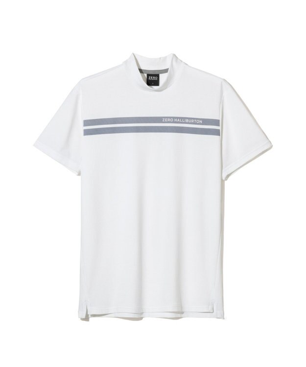 ZERO HALLIBURTON 通気性抜群 コンフォートモックネックTシャツ ZHG-M6S7d 85194 ホワイト