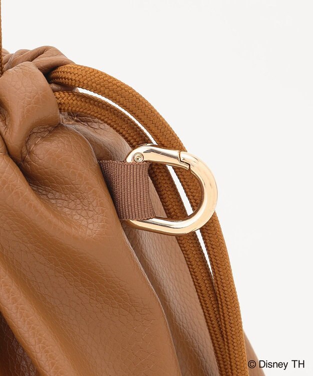 ANY 【ディズニー】ミッキーマウス／フェイクレザー巾着バッグ ブラウン