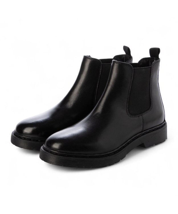 ing <ing>【WEB限定】厚底サイドゴアショートブーツ ブラック