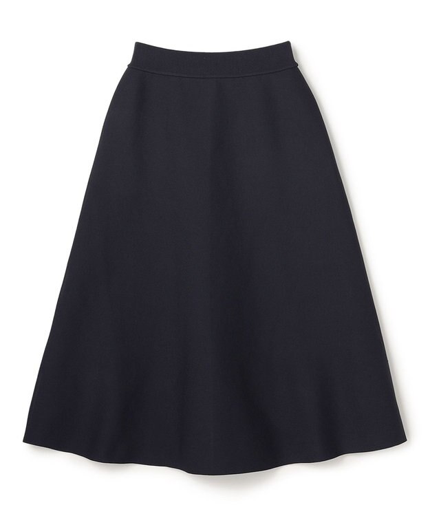 UNFILO BEAUTY FORM KNIT フレアスカート セットアップ ネイビー