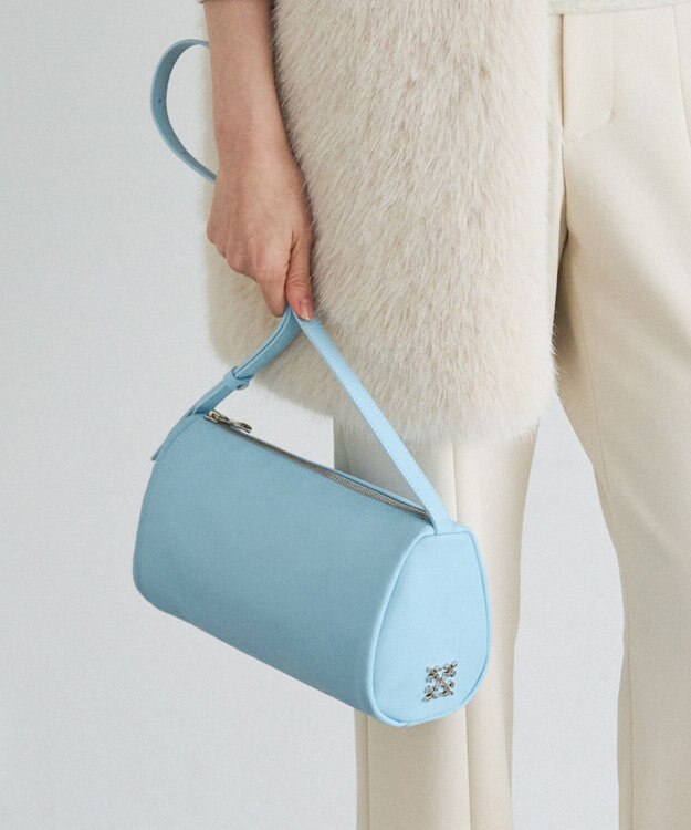 russet ソフトレザーロールショルダーバッグ(CE-1661) Sax