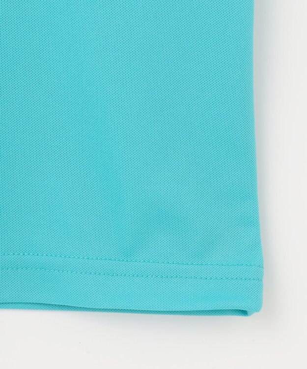 23区GOLF 【MEN】【接触冷感・UVケア・吸水速乾】ハーフジップ 無地ポロシャツ ブルー系