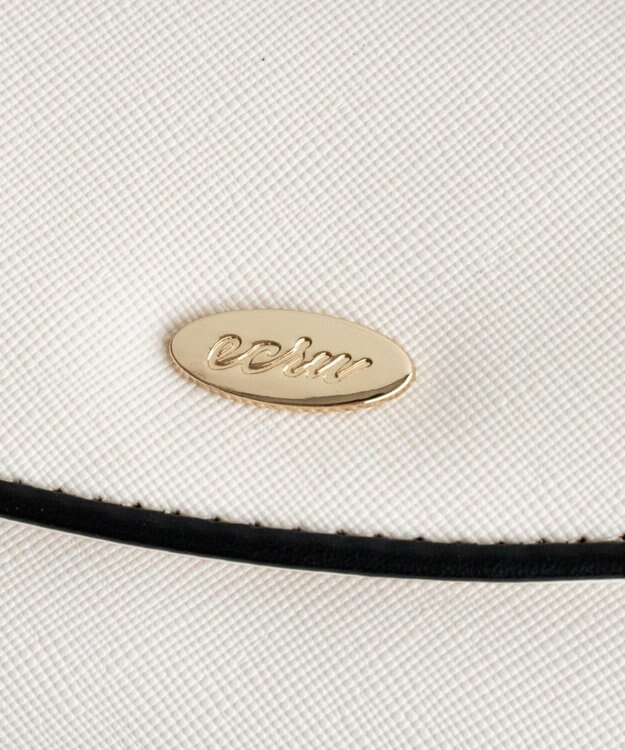 WEGO パイピングガマ口ウォレット ホワイト