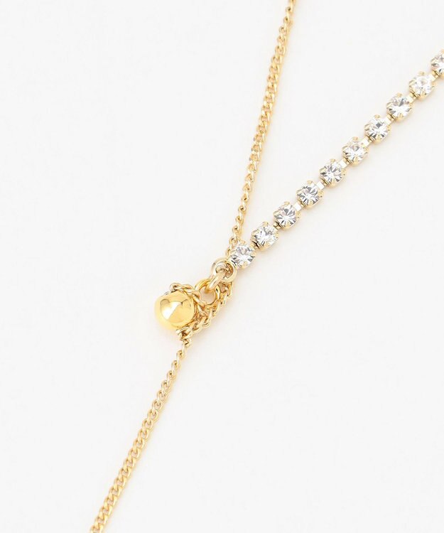 J.PRESS LADIES 【2way】ビジューラリエット ネックレス ゴールド系