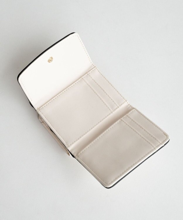 WEGO パイピングガマ口ウォレット ホワイト