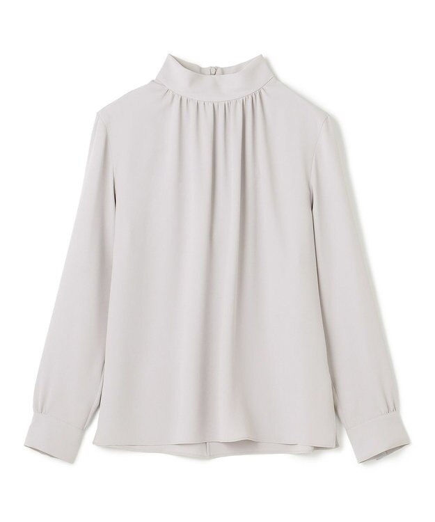 BEIGE， 【L-size】EVA / ハイネックロングスリーブブラウス Ice Blue