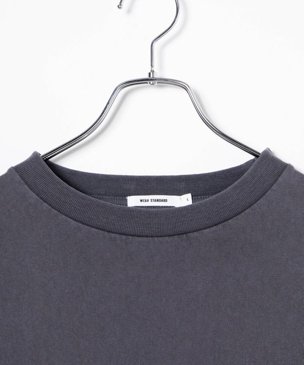 WEGO ピグメントクルーネックロンT スミクロ