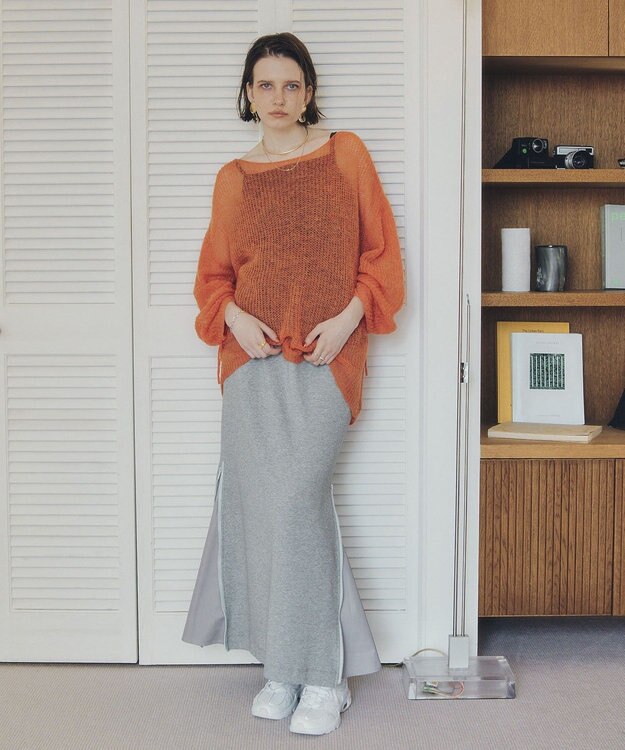 YECCA VECCA ZIPアレンジスカート Gray