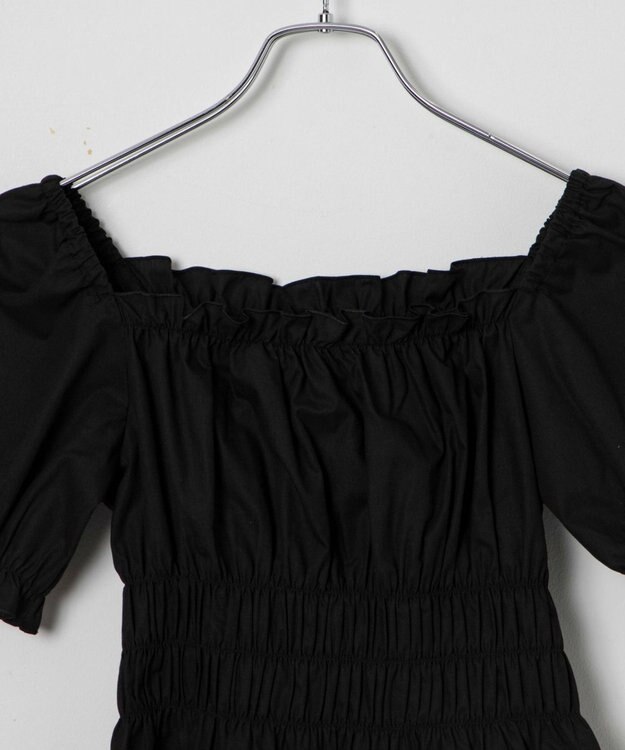 WEGO オフショルシャーリングブラウス ブラック