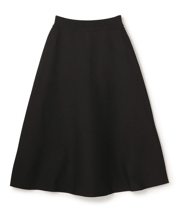 UNFILO BEAUTY FORM KNIT フレアスカート セットアップ グレージュ×ブラック