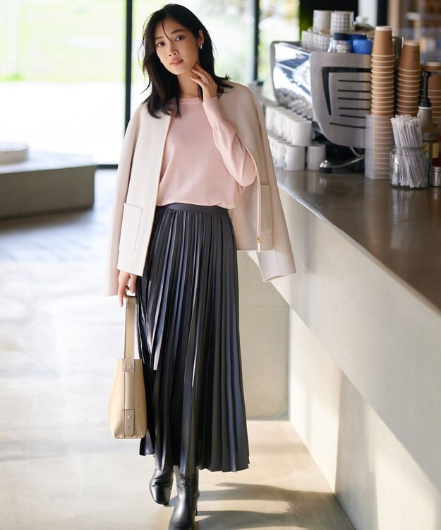 23区 ウールリバー ショートコート ライトベージュ系