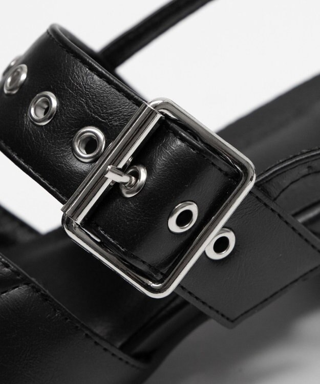 WEGO レースアップポインテッドシューズ ブラック