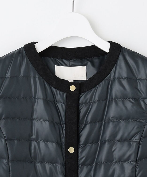 自由区 【洗える】ライトダウン ジレ ミッドナイト