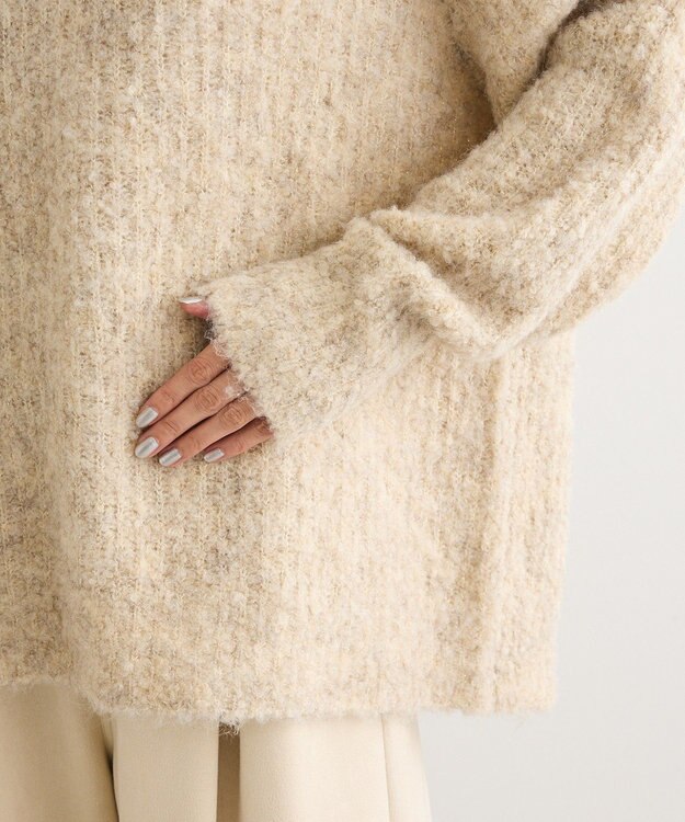 Green Parks ブークレＭＩＸニットチュニック Ivory