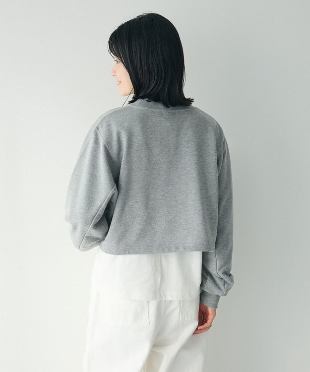 CRAFT STANDARD BOUTIQUE カレッジプリントショートプルオーバー Gray Mixture
