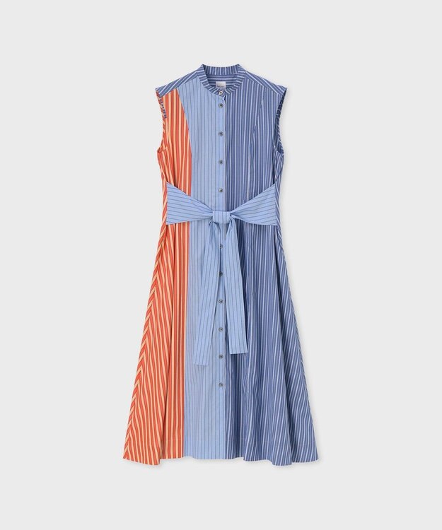 Paul Smith ミックスストライプ ノースリーブ ワンピース マルチカラー