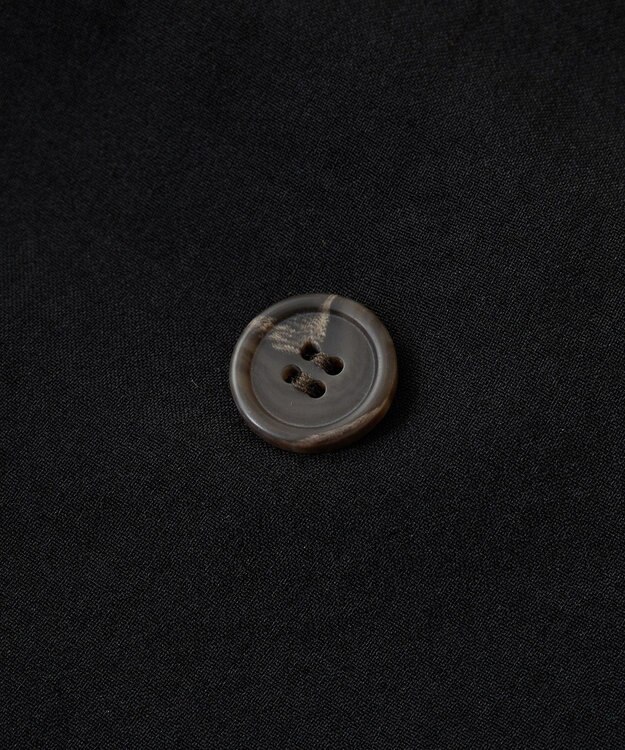 Green Parks 麻調合繊フレンチスリーブジャケット Black