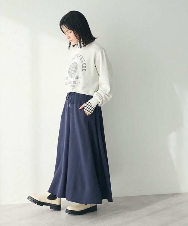 CRAFT STANDARD BOUTIQUE カレッジプリントショートプルオーバー Oatmeal