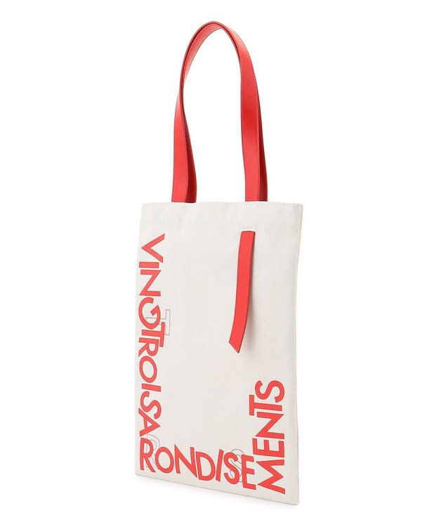 23区 【先行予約/Oggi掲載】VINGT-TROIS ロゴ トートバッグ レッド系